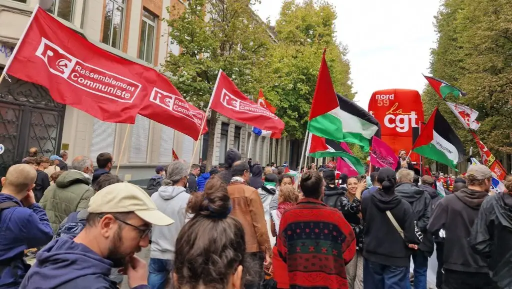 Manifestation en soutien à la Palestine
