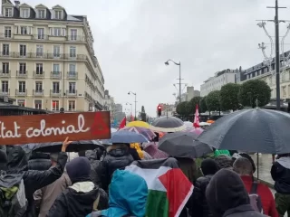 Manifestation soutien à la Palestine Rennes