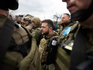 Volodymyr Zelensky et l'armée ukrainienne